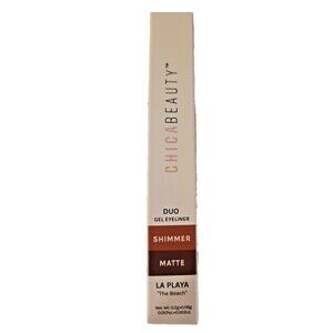 Chica Beauty Duo Gel Eyeliner Shimmer/Matte La Playa, The Beach New in Box